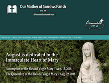 Tablet Screenshot of motherofsorrowerie.org